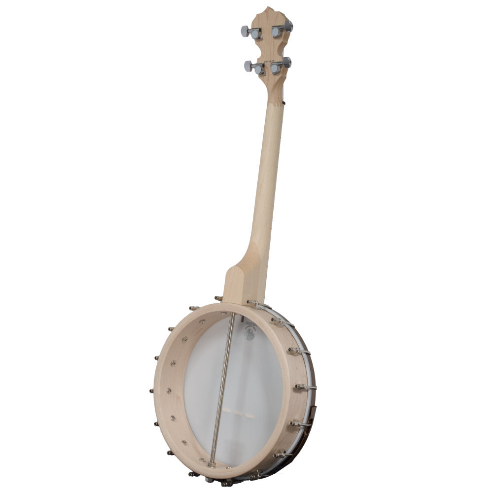 Deering Goodtime 17 Fret Tenor banjo - back at angle