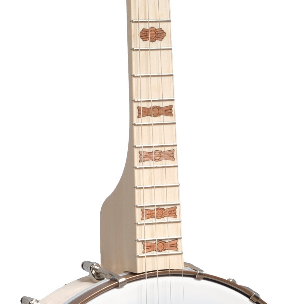 Deering Goodtime 17 Fret Tenor banjo - neck and pot front