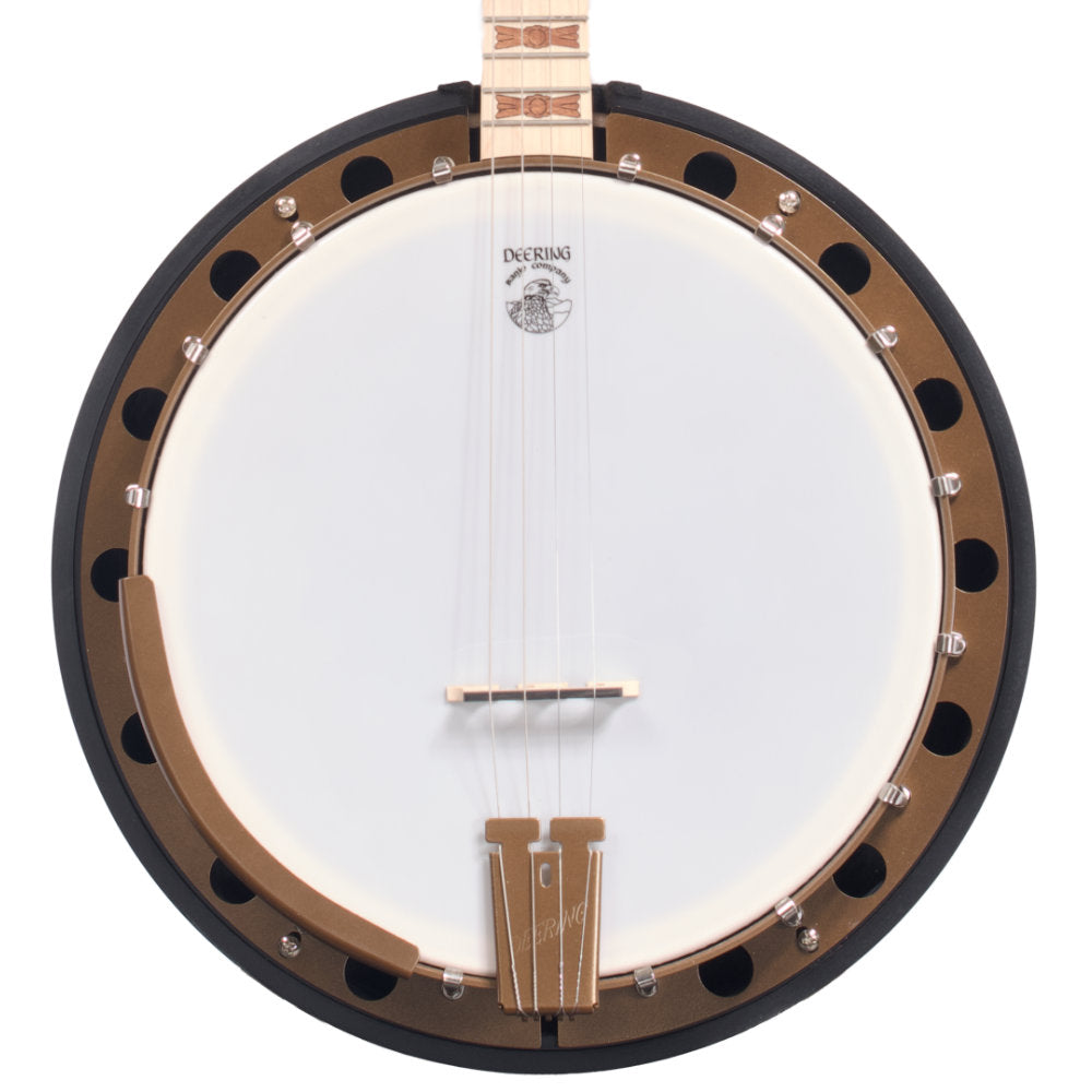 Deering Goodtime Two 17-Fret Tenor Banjo - Pot front - Straight on