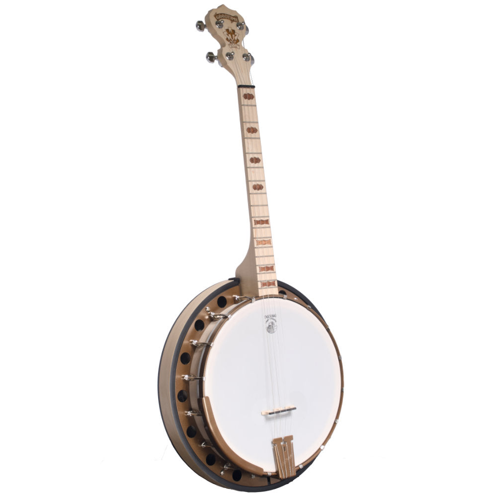 Deering Goodtime Two 17-Fret Tenor Banjo - slight angle from the front