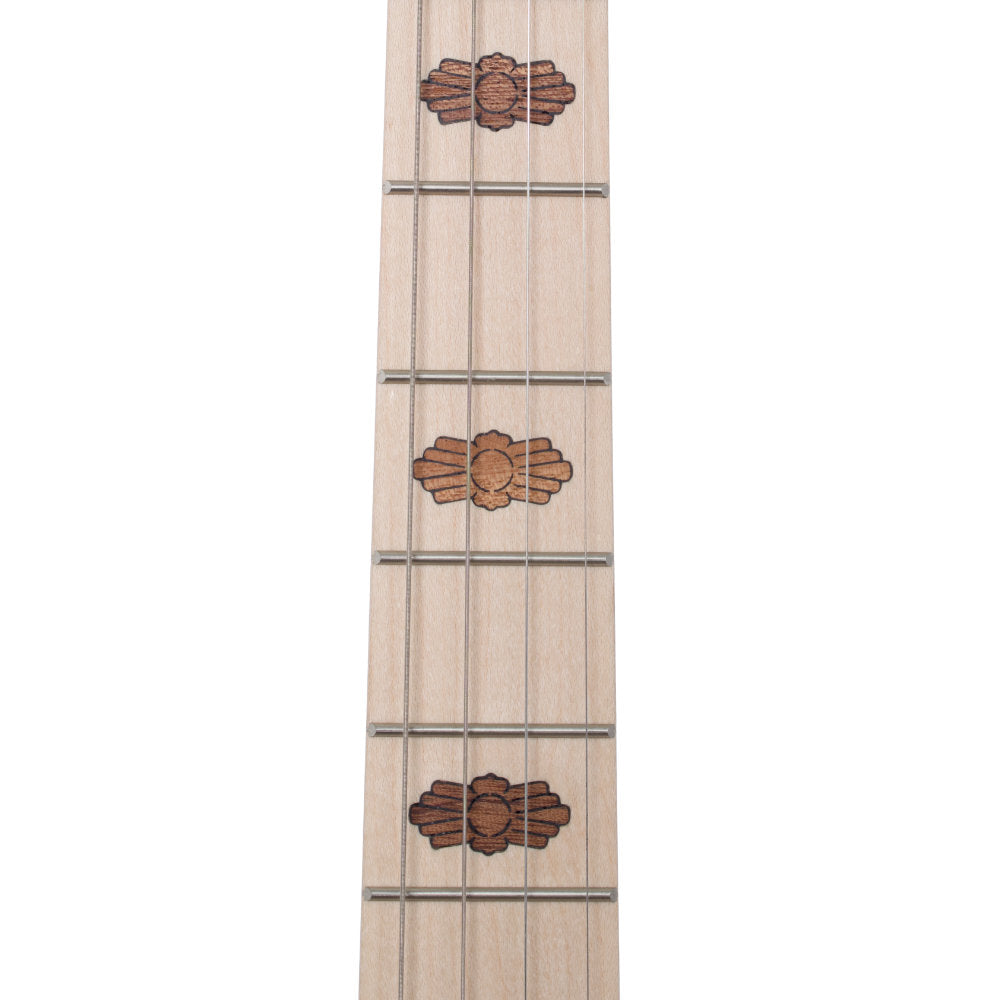 Goodtime Two 19-Fret Tenor Banjo wooden inlays straight on 