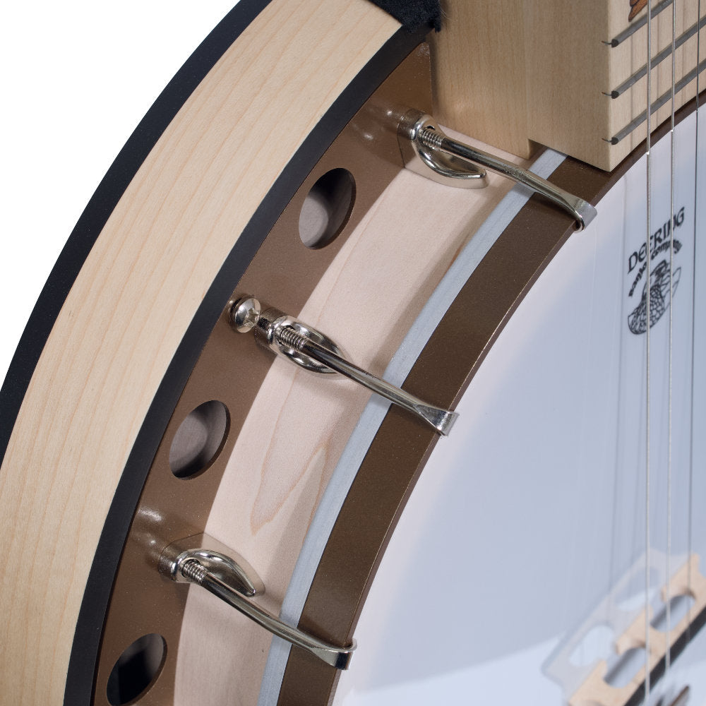 Goodtime Two 19-Fret Tenor Banjo neck and pot left side