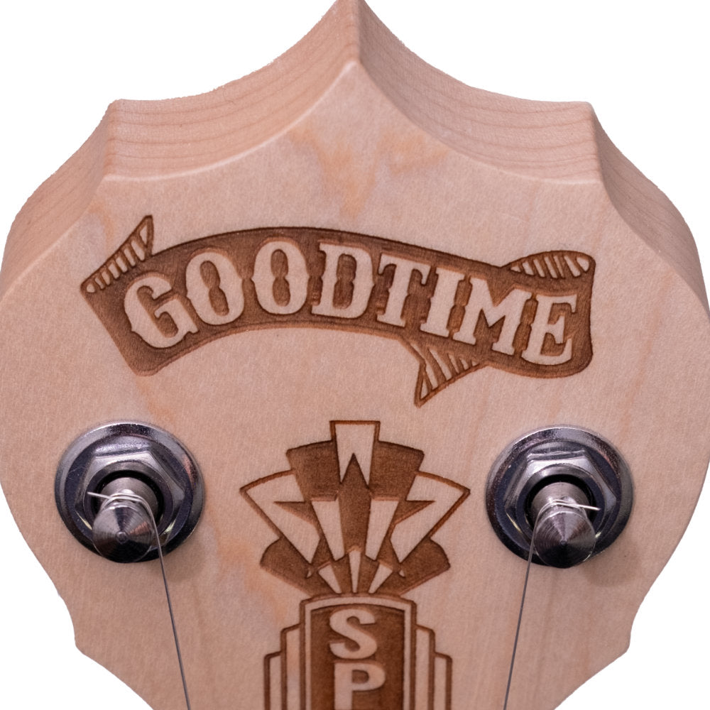 Goodtime Special 5-String Banjo - peghead logo engraving